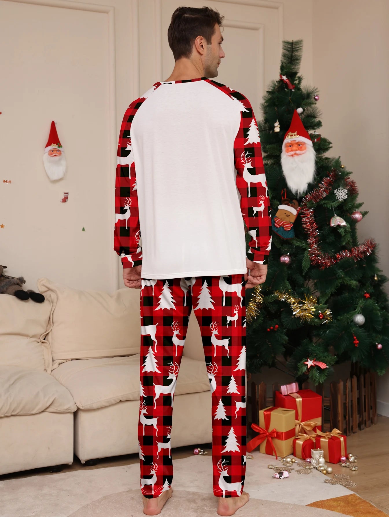 Couple Matching Christmas Pajamas Set