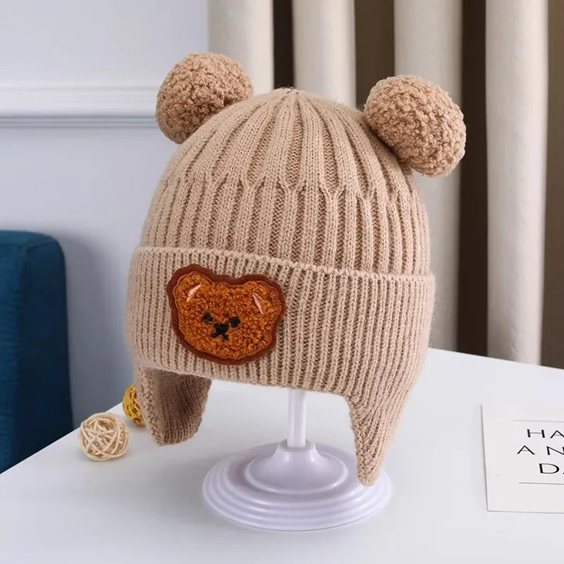 cute bear  wool hat