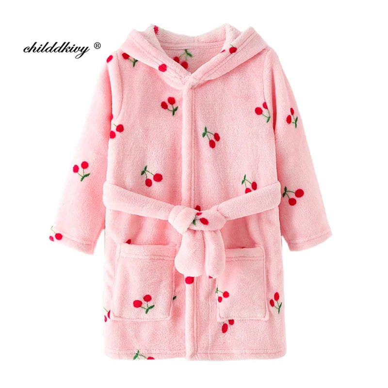Boy and Girls Flannel Robe