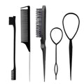 3-10pcs Hair Styling Comb Set Teasing Hair Brush.