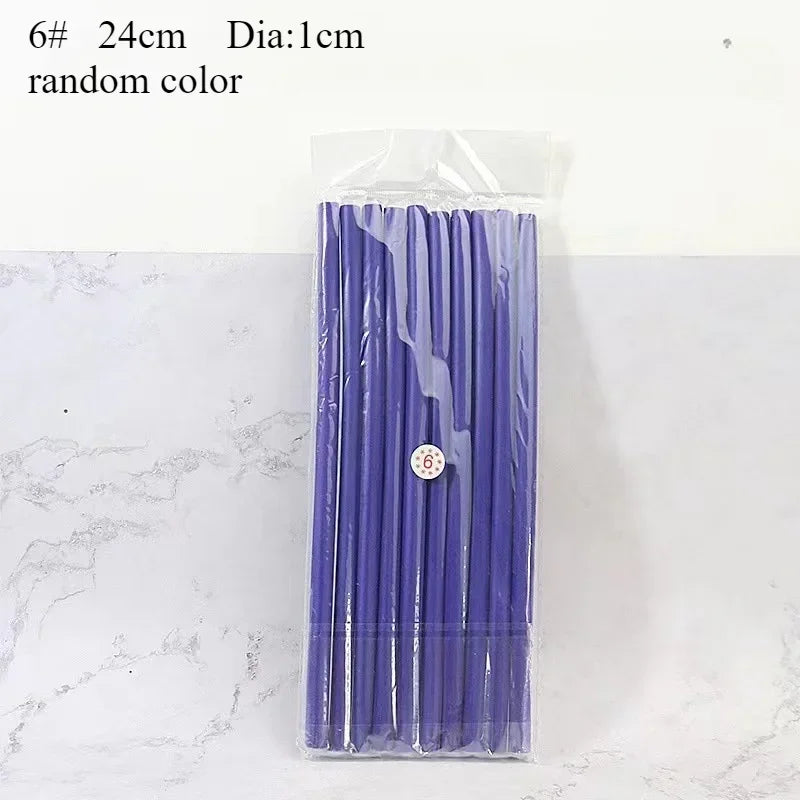 10pcs Flexible Hair Curling Rod.