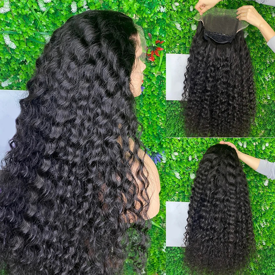 Human Hair 13x6 Deep Glueless Wave Lace Frontal Wigs