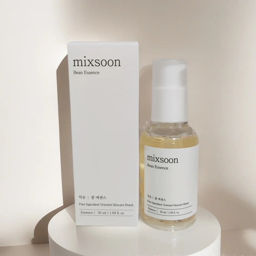 Mixsoon Bean Essence Korean Skin Care Serum - Exfoliating Hydrating Glass Skin Hyaluronic Acid for Moisturized Smooth Complexion