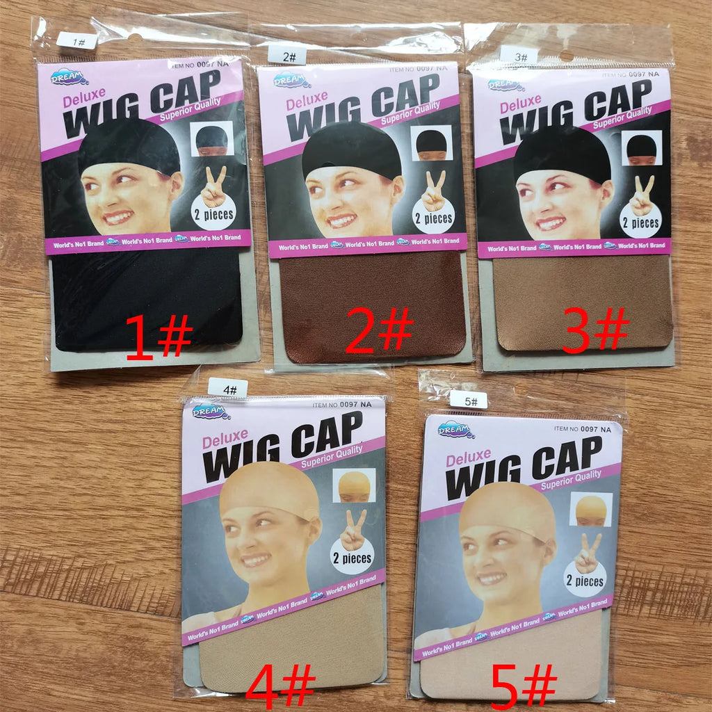 2Pcs Hair Cap Net Mesh For Weave Black Brown.