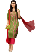 Women Festive Wear Kurta Set-Mehendi (Size-S) | D121